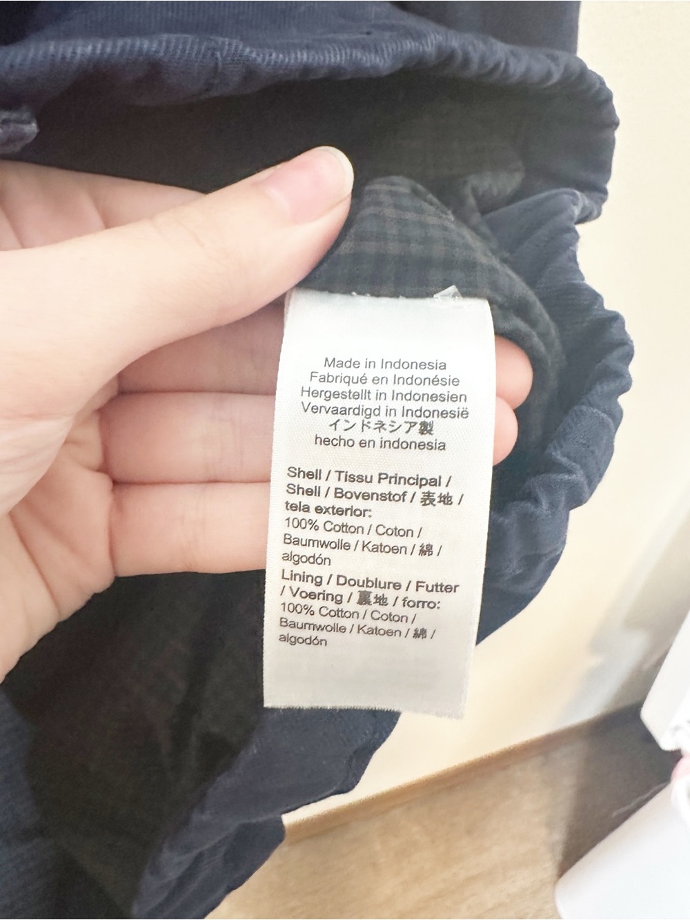 J. Crew Harrington Jacket Cotton Twill Navy Blue Large - Picture 8 of 11